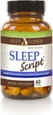 Suzy Cohen Sleep Script with Melatonin - Botanical Sleep and Relaxation Formula for Adults for Mood, Stress and Sleep, Contiene 5-HTP, L-theanine, Passionflower, Lemon Balm e GABA 60 Capsules.