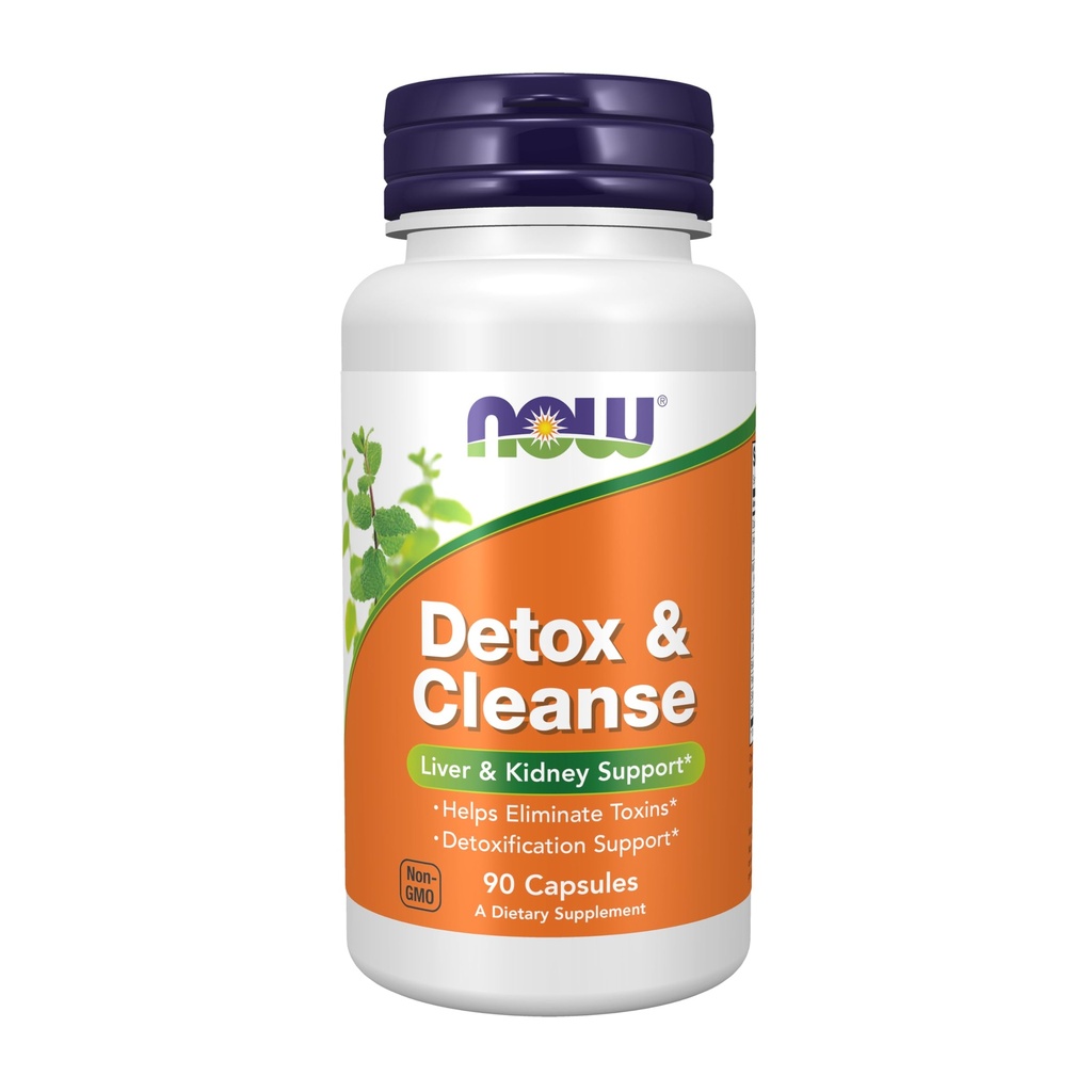 NOW Integratori, Detox e Cleanse, 90 capsule di Veg, supporto per fegato e reni*
