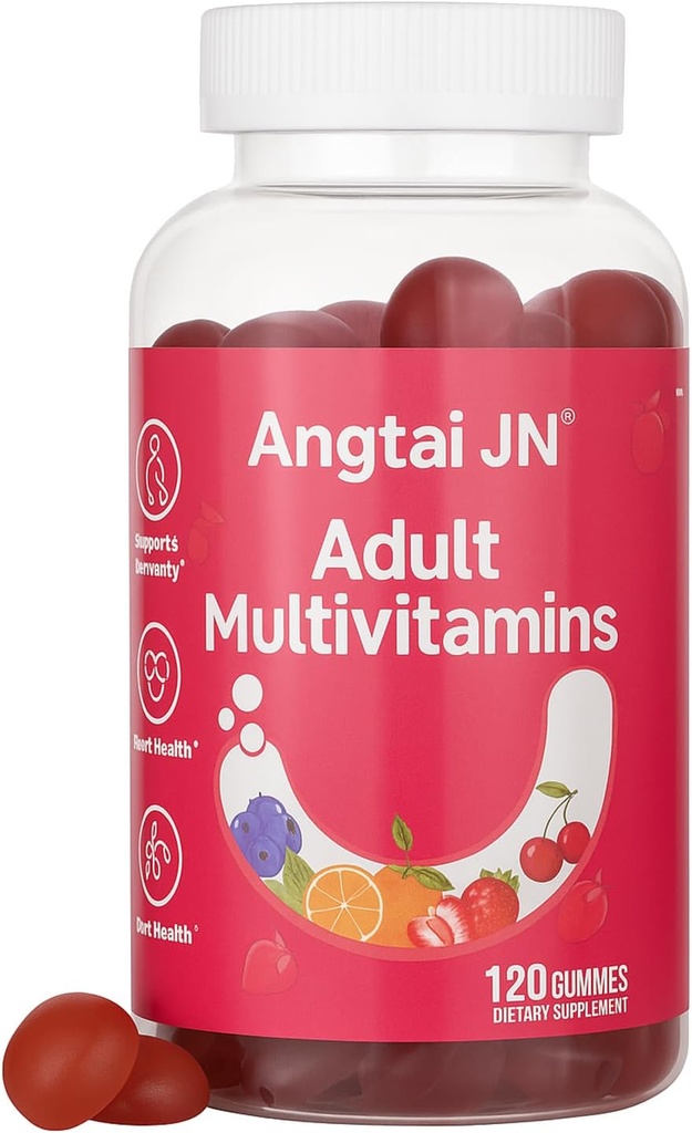 Gummie multivitaminiche per le donne e gli uomini - 13 vitamine e minerali (A, C, D, E, Biotina, Acido Folico, Zinco), Vegan Friendly, Support Immune Health, Mixed Berry Flavor, 120 MultiVites Gummies, 60 giorni di alimentazione