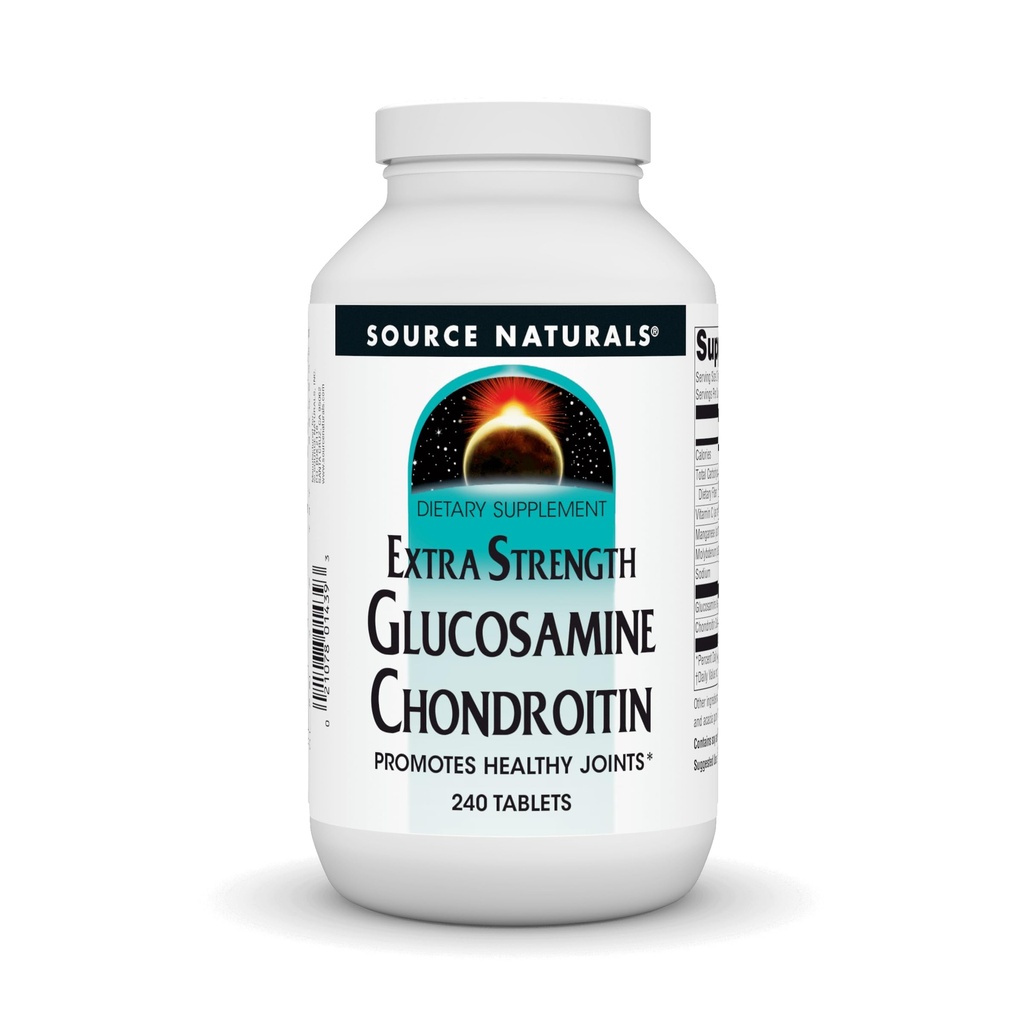 Fonte Naturals Extra Strength Glucosamine Chondroitin, promuove Giunti sani*, 240 compresse