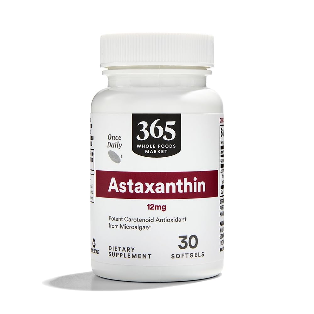 Mercato degli alimenti integrali, Astaxantina 12mg, 30 ct