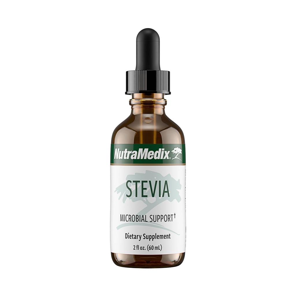 NutraMedix Sweet Leaf Stevia Liquid Drops - Zucchero Free Sweetener da Pure Stevia Leaf Extract per Microbial Support - Carbo basso, Non Aggiunto Zucchero (2 oz / 60 ml)