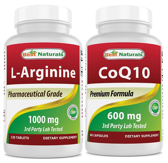 I migliori naturali L-Arginina 1000 mg & CoQ10 600 mg