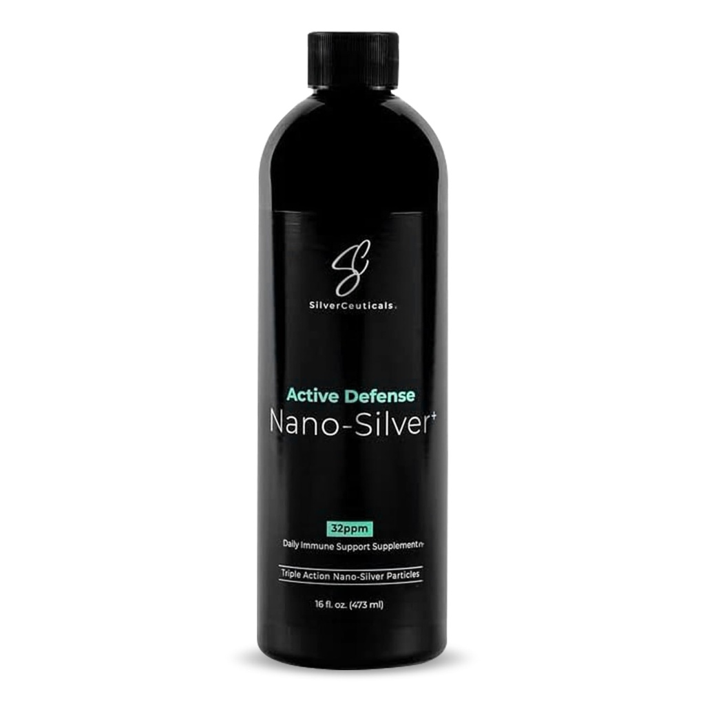 Colloidale Silver w/Nano Technology - 32ppm 16oz - 8X Più Efficace - Supporto Immune Naturale - Salvare le Giornate del Malato - Età 5 &amp; Up - Outperforms Higher PPM Silvers - No Taste & Smell - 3rd Party Tested