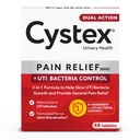 Cistex Dual-Action UTI Dolore & Prevenzione Tablets - 2-in-1 Formula Allevia Discomfort & Slows Crescita batterica - Non contenenti - 48-Count
