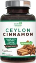 Ceylon Cinnamon Capsule 1800mg - Certificato Organic Ceylon Cinnamon Powder Supplement, Bottigliato negli Stati Uniti, Pillole di supporto per energia e cuore ad alta resistenza, Non-GMO & Gluten Free, Sugar Free - 180 Capsule