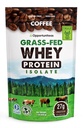 Opportuniteas Coffee Whey Protein Powder - Basso Carb & Keto Friendly - Grass Fed Whey Isolate + Colombian Coffee - 60 mg Caffeina per l'energia - Pre o Post Workout Drink Mix, Latte, Shake & Smoothie 1lb