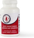 Dairyland American Ginseng Capsules, 75 ct (2000 mg) – Concentrato Wisconsin Ginseng Root Extract – Supplemento giornaliero di erbe per il supporto immunitario