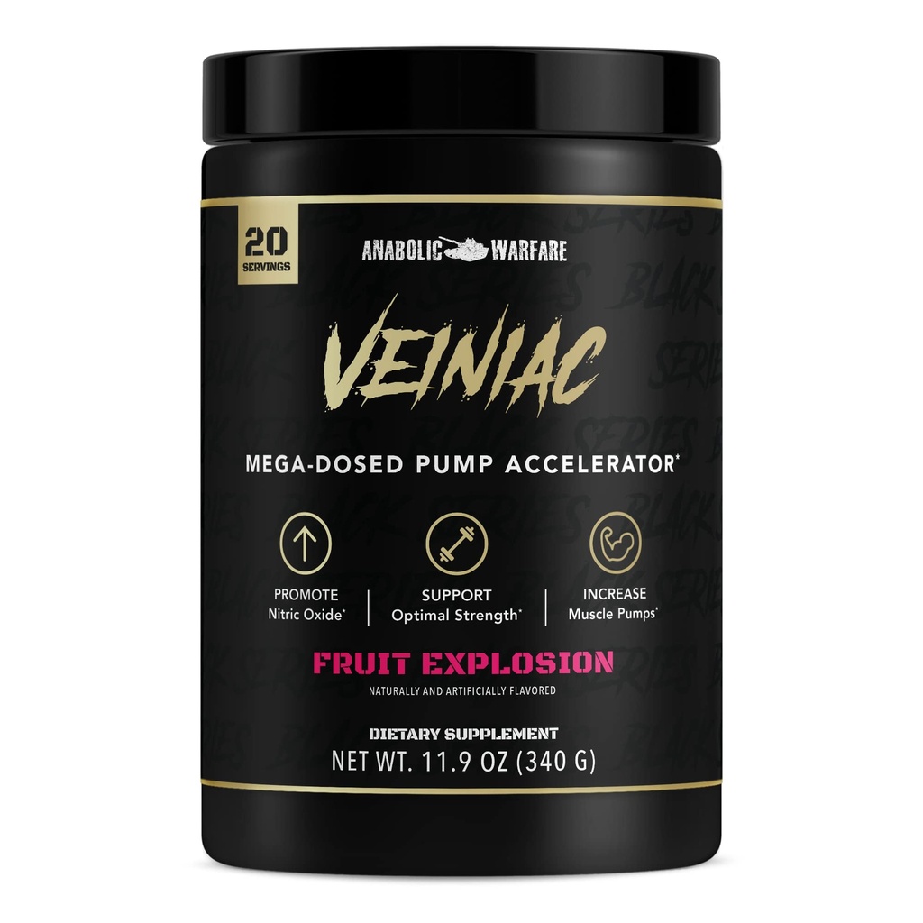Attivatore della pompa del muscolo di guerra anabolico Stimulant Free Pre-Workout con L-Citrulline, Betaine Anhydrous, & Aggiunto AGMassTM, aumenta Ossido nitrico*, Punch 20 Servings