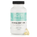 O-Mega-Zen3 +EPA Vegan Omega 3 Supplemento - Fish Oil Alternative - Premium Marine Algal Basato Omega-3 DHA e EPA Grassty Acids - Carrageenan Free - 120 Softgels
