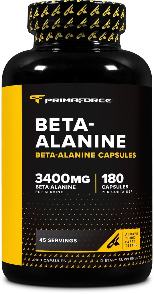 Primaforce Beta Alanine Capsule 3.400mg, 180 Capsule (45 Serve) - Potente Beta-Alanine Supplemento