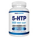 5-HTP 200 MG Per Serving Plus Calcium per Mood, Sonno – Supporta Mood calmo e rilassato – 99% Alta purezza – 120 capsule – Arazo Nutrition