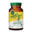MegaFood Calcium Magnesio Supplemento - Supporta la salute e la salute del cuore - Integratori di calcio di magnesio per le donne e gli uomini - Non OGM - 60 compresse (20 Serve)
