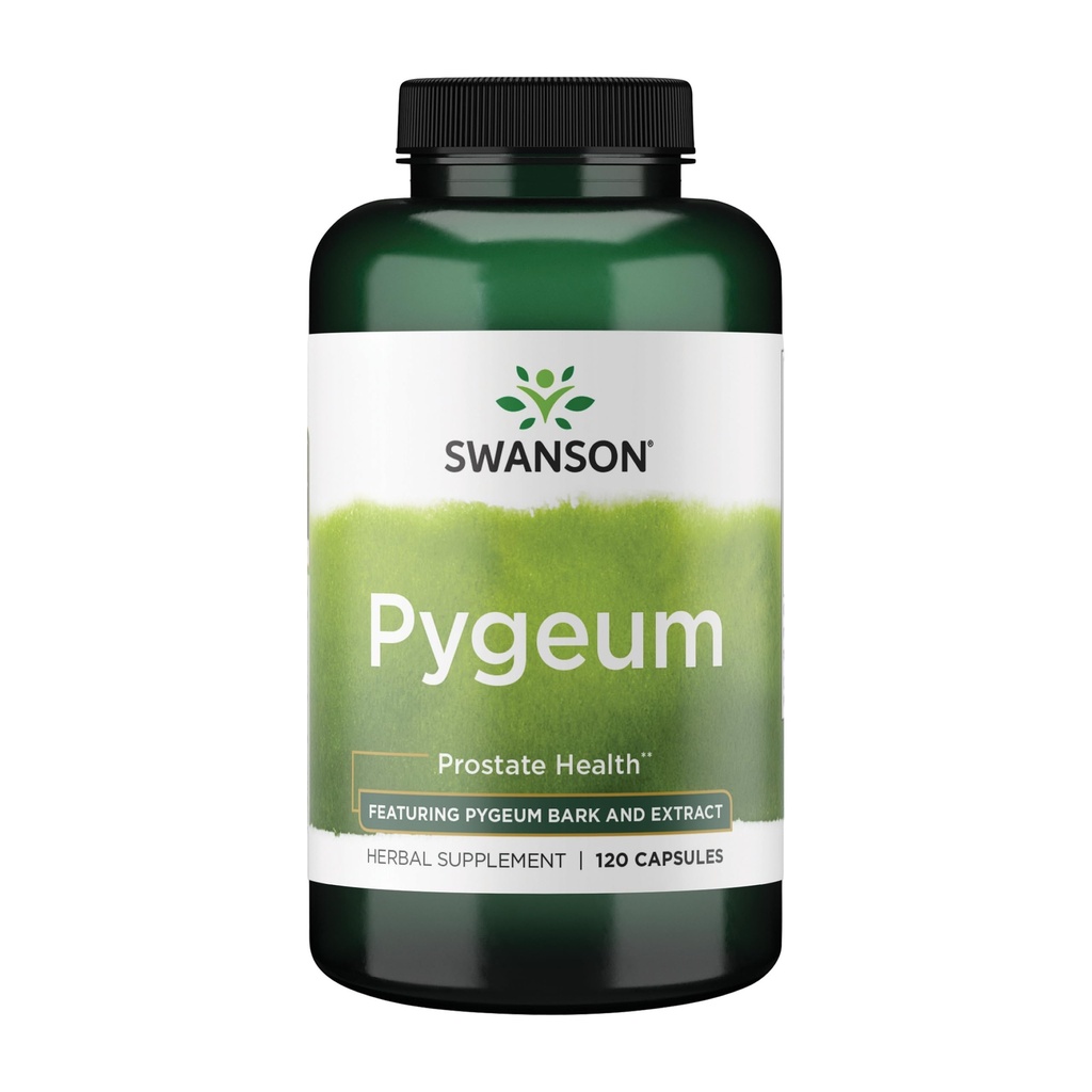 Swanson Pygeum - 400mg Integratore di erbe per la salute della prostata maschile - Supporta la vescica e la salute del tratto urinario - 120 capsule