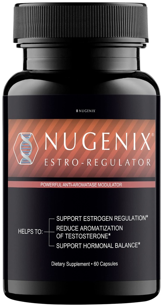 Nugenix Estro-regolatore - Supplemento DIM, Blocker di estrogeni per gli uomini e inibitore di aromatasi, Booster di testosterone - 60 capsule