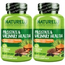 NATURELO Prostate & Urinary Health, Formula completa con Saw Palmetto, Pygeum, Tumerico, Piante Sterols, Broccoli e Licopene, 60 Capsule Vegetariani (Pack of 2)