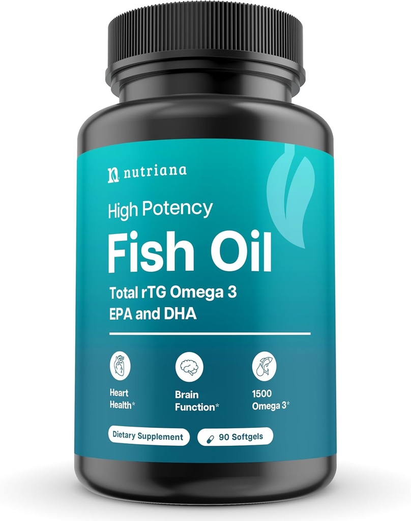 Mini Fish Oil Softgels – Odorless, Burpless & Facile da ingoiare – 1500mg Omega-3 con EPA & DHA – Advanced Formula Fish Oil Minis – Più piccolo di un Dime – Wild Caught – 90 (Big, Capsule)