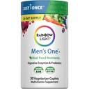 Luce arcobaleno Multivitamina per gli uomini, Vitamina C, D & Zinc, Probiotici, Un Multivitaminico maschile fornisce un supporto immunitario ad alta potenza, Non OGM, Vegetariano, 30 compresse