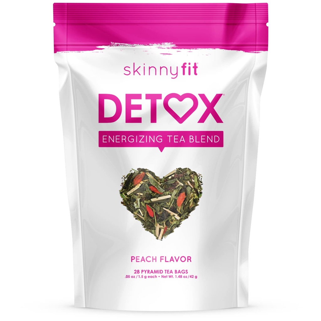 SkinnyFit Detox Tea: All-Natural, Laxative-Free, Supporta un peso sano, Aiuta a ridurre Bloating, energia naturale, Supporta il sistema immunitario, Vegan, 28 Serve