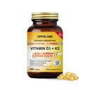 Vitamina D3 + K2 5000 IU - Tecnologia Liposomica per l'assorbimento potenziato - MK-7 Vitamin K2 100mcg - Supporta il metabolismo di Bone & Calcium - D3K2 Supplemento per gli uomini e le donne - 180 Softgels