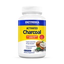 Enzymedica, Charcoal attivato, Riduce Gas occasionale, Bloating & Indigestion, Supporti Detox naturale, 60 Conte