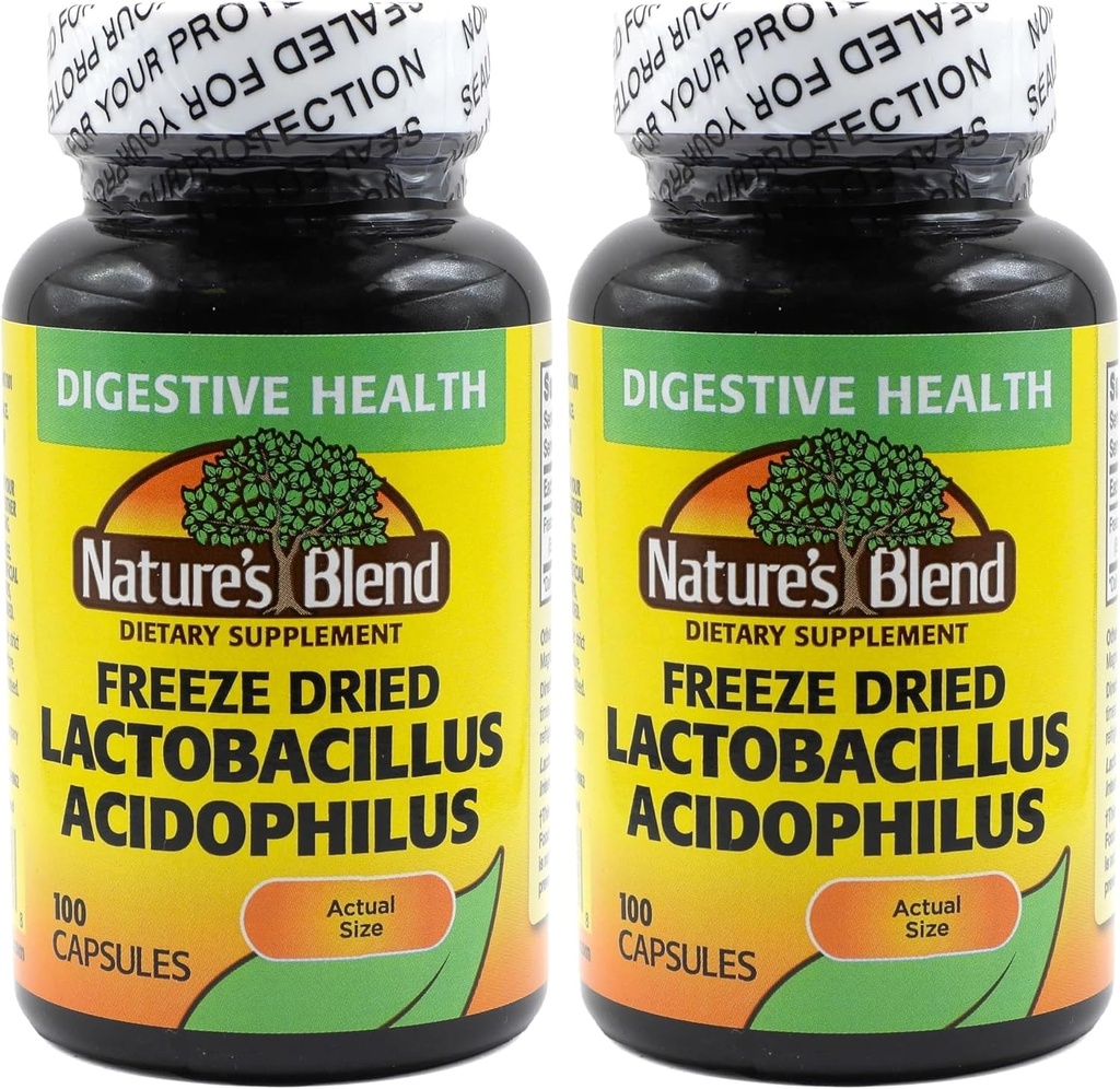 congelare lactobacillus acidophilus 100 caps (pacchetto di 2)