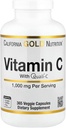 Lake Avenue Vitamin C Supplemento Nutrizione - Con Quali-C acido ascorbico - Supporto immunitario - promuove la risposta immunitaria sana - Vegan Friendly - Gluten Free, Non-GMO - 1.000 mg - 365 Veggie