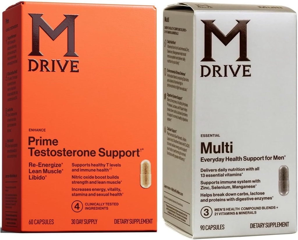 Mdrive Prime Testosterone Booster + Multivitaminico maschile