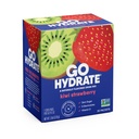 Imballaggio istantaneo della polvere di idratazione di GoHydrate - Miscela di bevanda di elettroliti bassi di sodio - Supporto di idratazione naturale, bevanda di polvere aromatizzata di elettroliti senza zucchero con vitamina D, 30 confezioni, fragola di Kiwi