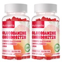 Nutravita Glucosamine Chondroitin Gummies con MSM & Elderberry Extra Strength - Supporto congiunto, Antiossidante Integratore di Supporto Immune per Adulti, Uomini e Donne. 120 Strawberry Chews