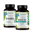 EMERALD LABS Bundle con B Healthy (120 Veg Caps) & Men's 45+ 1-Daily Multi (60 Veg Caps) - Vegan Vitamin B Complex con Full Spectrum B Vitamins - Multivitaminico maschile con CoQ10, Lycopene & More