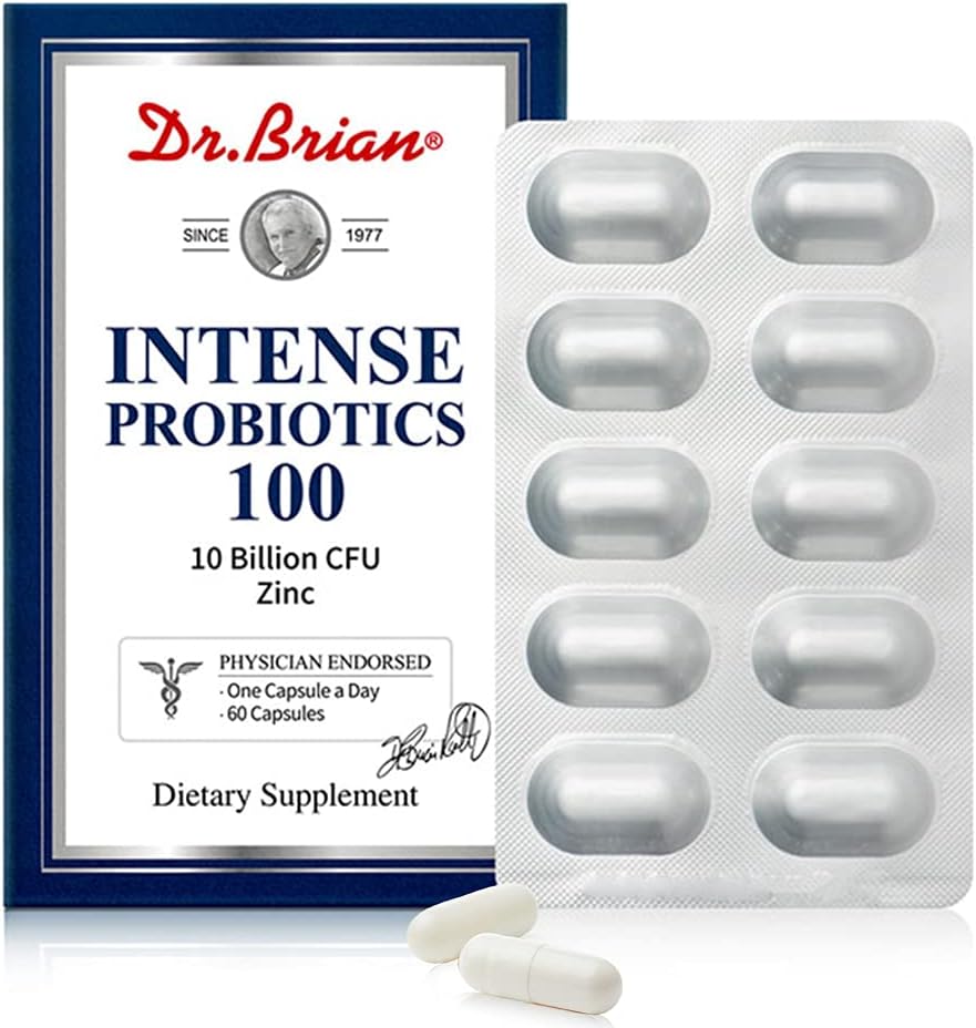 Dr.Brian Probiotics 10 miliardi di cfu Probiotici per le donne Adulti costipazione Rilievo Sistema Intestinale Sanità Intestinale Digestivo