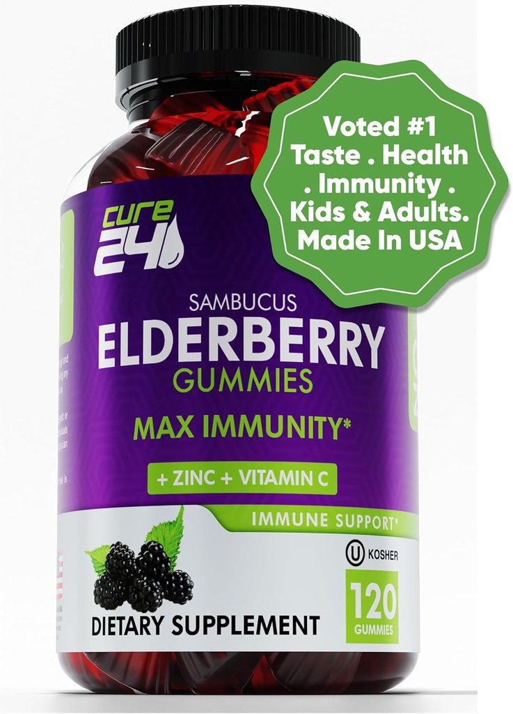 Gummie di sambuco con vitamina c e zinco 120 Conte
