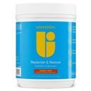 Universal U Replenish & Restore Powder, Hydration & Recovery, promuove la riparazione e la crescita del muscolo, dosaggio personalizzato, L-Lysine, L-Glutamina, L-Tryptophan, nessun aroma artificiale, 30 Servings (Mango Twist)