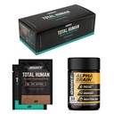ONNIT Premium Alpha Brain Bundle - Nootropic Brain Supplement (30 Conte) per Focus, Concentrazione e Memoria + Total Human Day e Night Vitamin Packs for Men and Women (30-Day Supply)