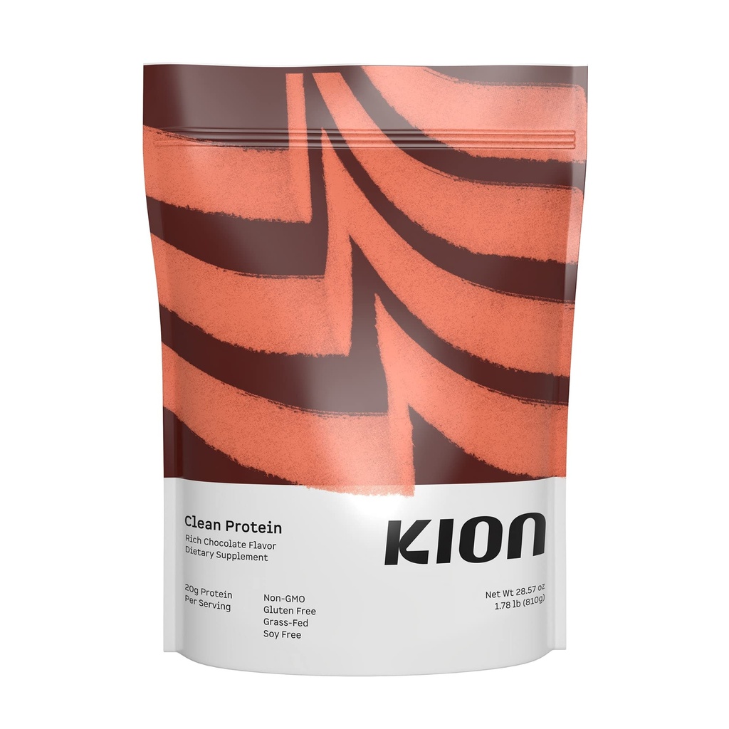 Kion Clean Protein | Grass-Fed & Pasture-Raised Whey Isolate Protein Powder | Rich Chocolate | 30 Serve