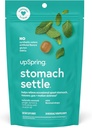 UpSpring Stomach Settle Drops for Occasional Nausea Relief/Upset Stomach with Ginger, Lemon, Spearmint e B6. Mint Flavor Drops, 28 Ct(Packaging May Vary)