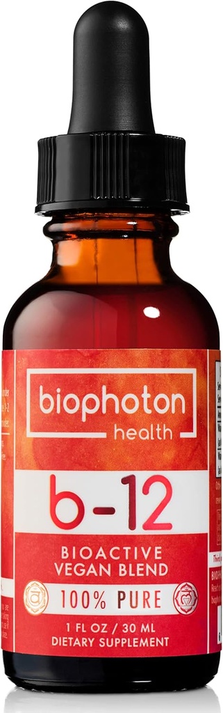 Liposomal Vitamin B12 Liquid Supplemento - Bioactive Methyl Blend - Vegan & Non GMO - Organic Glycerin & Sugar Free (1 Fl Oz)