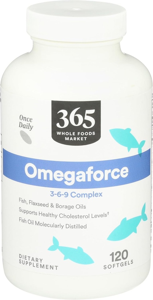365 da Whole Foods Market, Omegaforce 3 6 9 Complesso, 120 Softgels