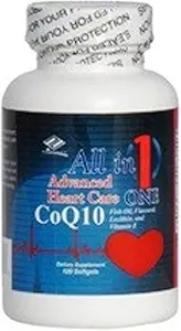 Tutto in 1 Advanced Heart Care CoQ10 Fish Oil Flaxseed Lecithin.