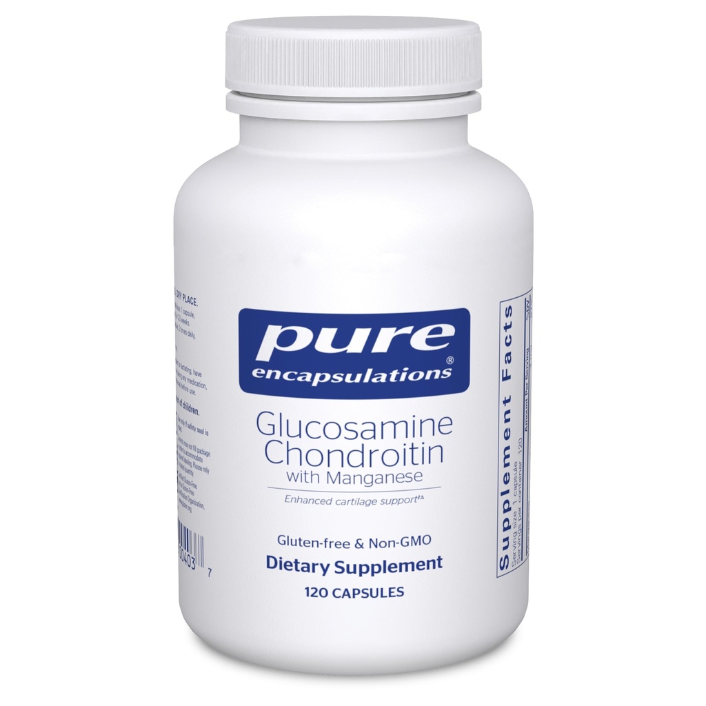 Pure Encapsulations Glucosamine Chondroitin con Manganese | Supplemento per il supporto congiunto, Comfort, Mobility, Cartilage Integrity and Health, and Connective Tissue* | 120 Capsule
