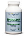 BioOptimal Organic Spirulina Tablets - Organico, Non OGM, No Additivi o Filler - 500mg Premium Quality Integratore alimentare con Vitamine, Minerali e Antiossidanti (240 compresse)