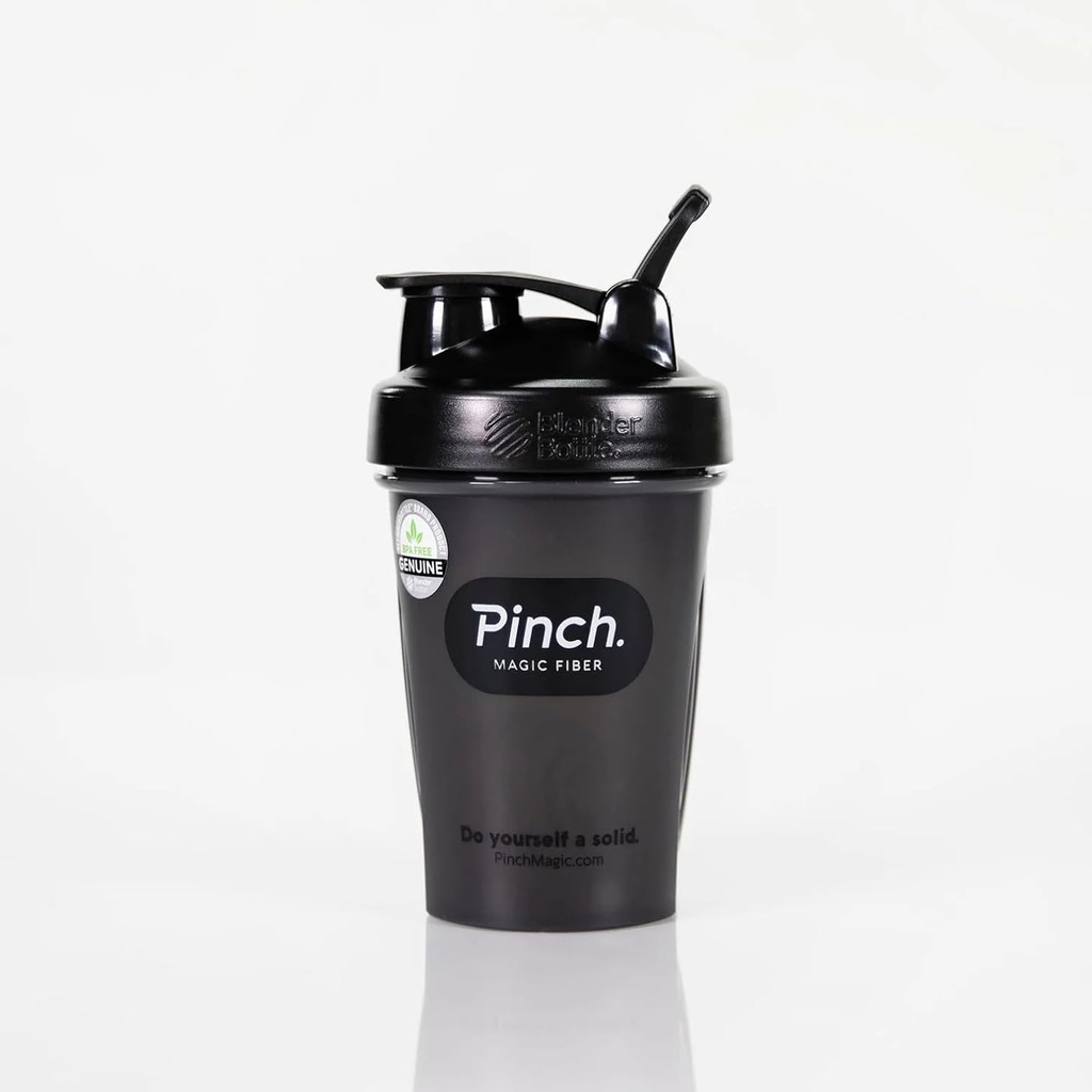 Pinch Magic Shaker Bottiglia | BPA Free Shaker Bottiglia per miscelazione liscia | Frullamento senza sforzo per il supplemento di fibra Polvere, Protein Shake, & More | Lavastoviglie sicura, Travel-Friendly, Facile da pulire | 20 oz