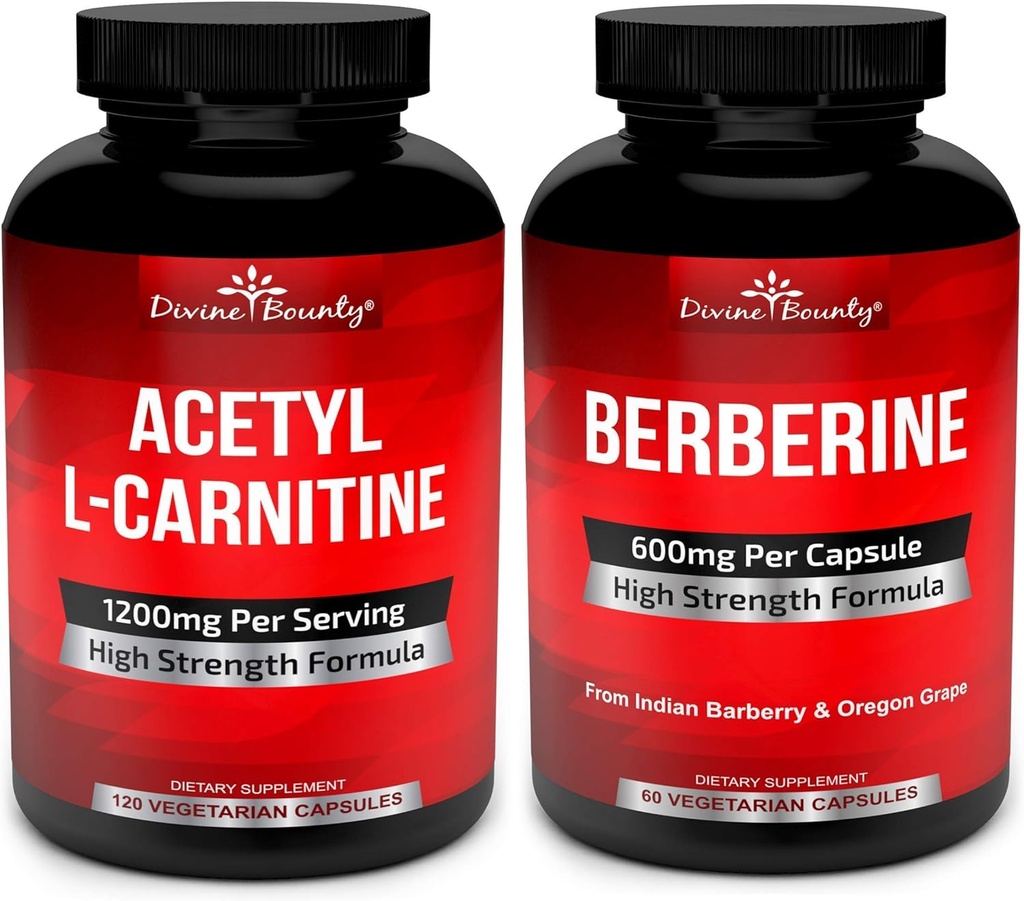 Divin Bounty Acetyl L-Carnitine & Berberine Complesso Bundle
