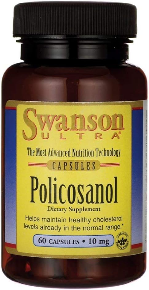 Swanson Policosanol 10 Milligrammi 60 capsule