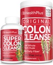 Health Plus Super Colon Cleanse (240 capsule) & Colon Cleanse (12 once/48 porzioni) Bundle