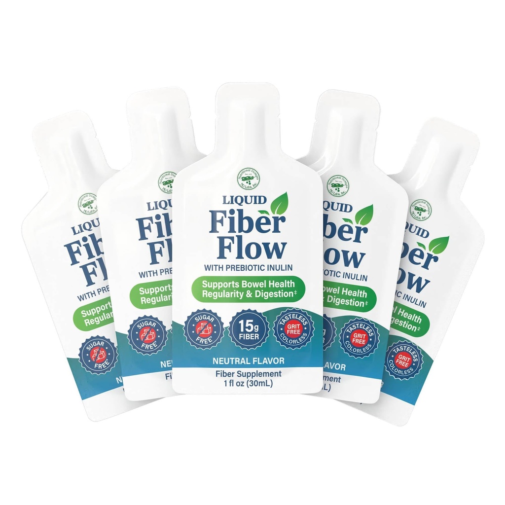 Fibra liquida per bambini - Supplemento per fibra per bambini, Fibra prebiotica senza zucchero, Miscela per bibite in fibra, Bevanda naturale per bilanciamento intestinale sano, Disegni nutrizionali, 25 confezioni