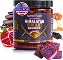 NutroTonic® Organic Himalayan Shilajit Gummies – Pomegranate & Vanilla Aromaed – Shilajit per uomini e donne - Wild Crafted Manuka Honey MGO +263 – Made in USA – 30 Gummies sani