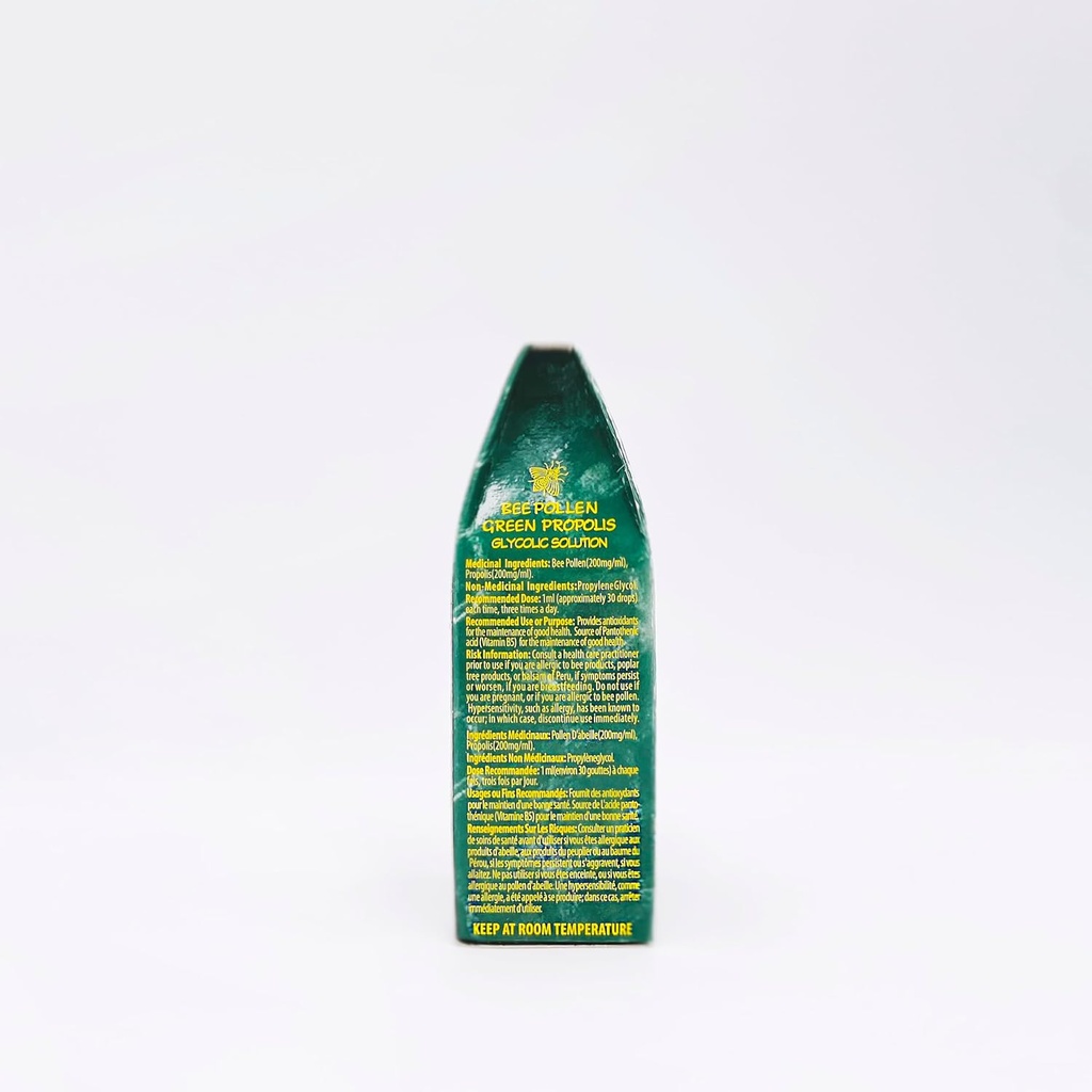 Distributore ufficiale - 1 bottiglia Apiario Silvestre Bee Pollen & Brazil Green Bee Propolis Liquid - Glycolic Extract-Non Alcoholic, Wax Free, Sugar Free