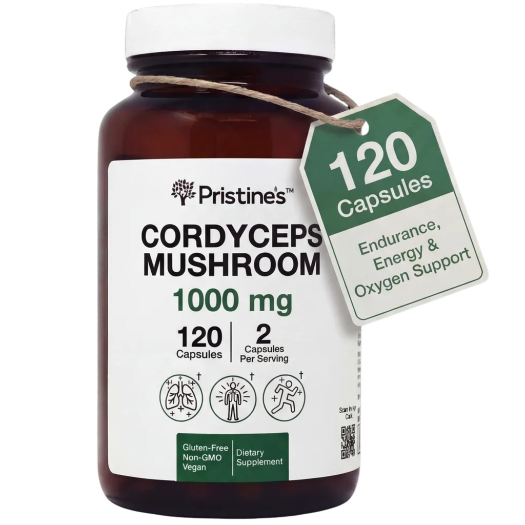 Capsule per funghi - 60 giorni di alimentazione 1000 MG - Performance atletica, Endurance & Immunity Adaptogen Supplement - Antiossidante per il supporto antiinvecchiamento